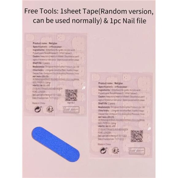 24-Piece Halloween Spider Web With Gold Glitter Press On Nails - Picture 6 of 8